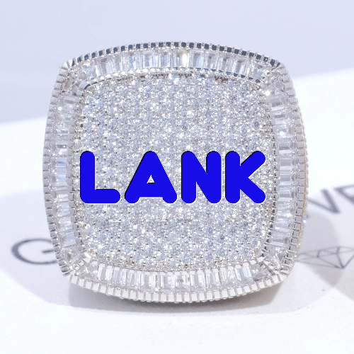 CUSTOM LETTER 3D ICED RING