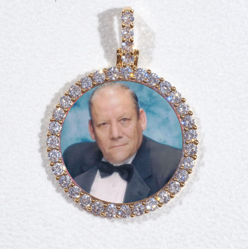 3D CIRCLE CUSTOM PICTURE PENDANT SMALL SIZE