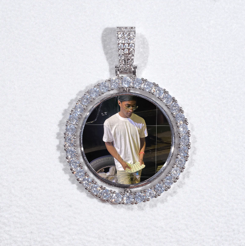 3D Spinning 2-Faced Custom Picture Pendant