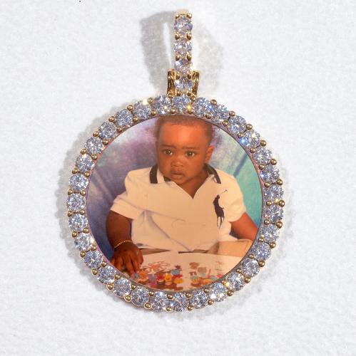 3D CIRCLE CUSTOM PICTURE PENDANT SMALL SIZE