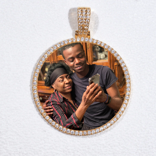 MEDIUM 3D CIRCLE CUSTOM PICTURE PENDANT