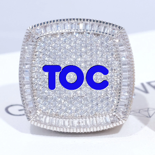 CUSTOM LETTER 3D ICED RING