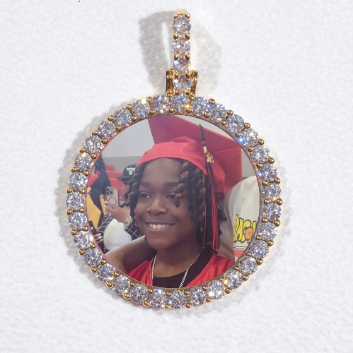3D CIRCLE CUSTOM PICTURE PENDANT SMALL SIZE