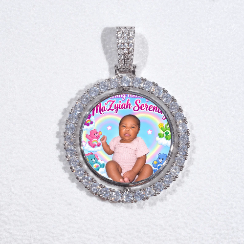 3D Spinning 2-Faced Custom Picture Pendant