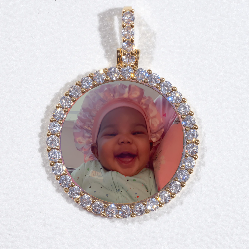 3D CIRCLE CUSTOM PICTURE PENDANT SMALL SIZE