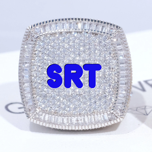 CUSTOM LETTER 3D ICED RING