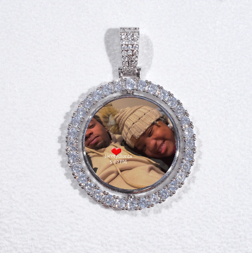 3D Spinning 2-Faced Custom Picture Pendant