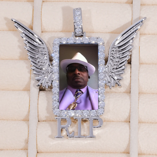 RIP WING 3D CUSTOM PICTURE PENDANT