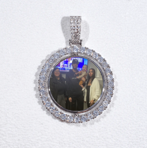 3D Spinning 2-Faced Custom Picture Pendant