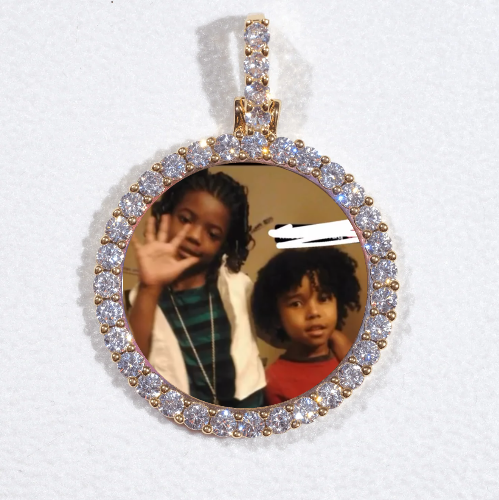 3D CIRCLE CUSTOM PICTURE PENDANT SMALL SIZE