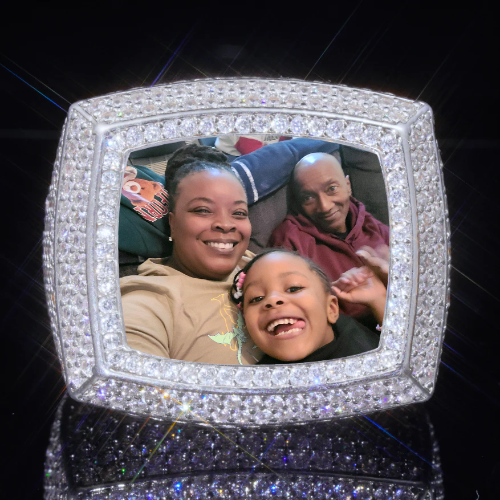 3D CUSTOM PICTURE ICED RING