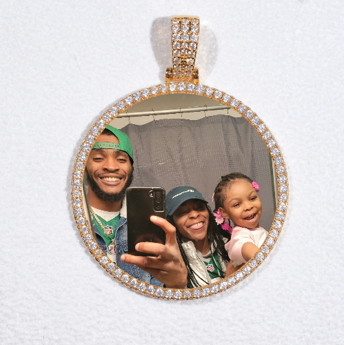 MEDIUM 3D CIRCLE CUSTOM PICTURE PENDANT