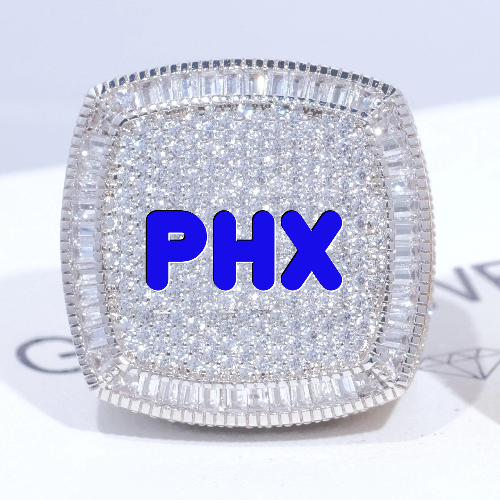 CUSTOM LETTER 3D ICED RING