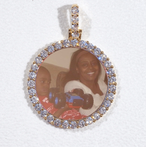 3D CIRCLE CUSTOM PICTURE PENDANT SMALL SIZE