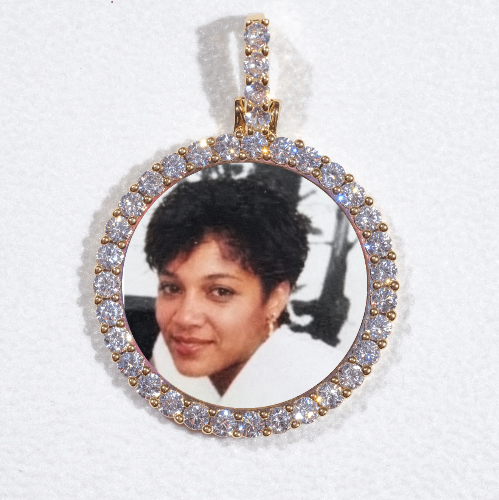 3D CIRCLE CUSTOM PICTURE PENDANT SMALL SIZE