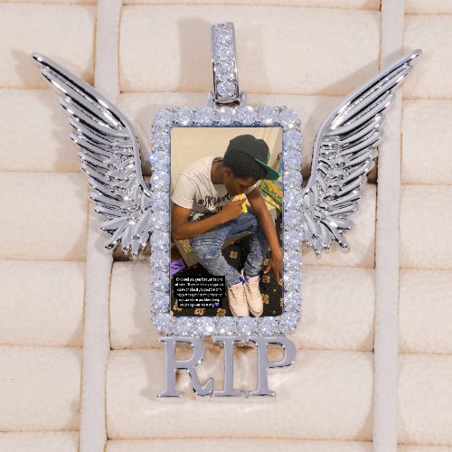 RIP WING 3D CUSTOM PICTURE PENDANT