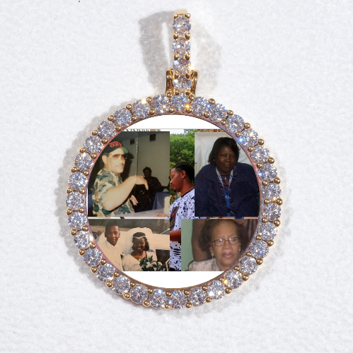 3D CIRCLE CUSTOM PICTURE PENDANT SMALL SIZE