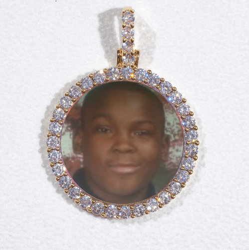 3D CIRCLE CUSTOM PICTURE PENDANT SMALL SIZE