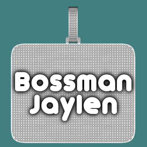 CUSTOM LETTER NECKLACE 3D BIG SQUARE