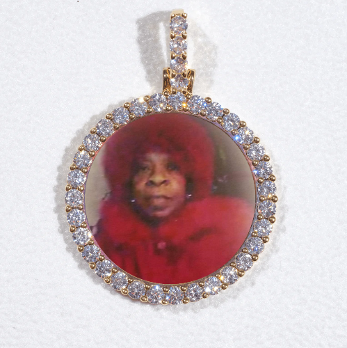 3D CIRCLE CUSTOM PICTURE PENDANT SMALL SIZE