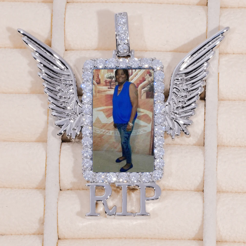 RIP WING 3D CUSTOM PICTURE PENDANT