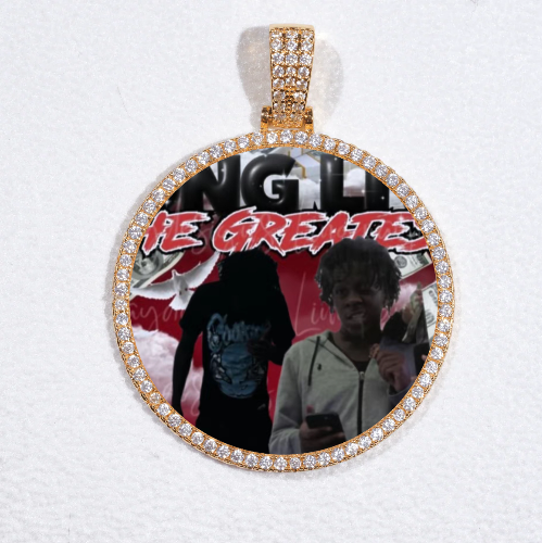 MEDIUM 3D CIRCLE CUSTOM PICTURE PENDANT