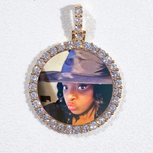3D CIRCLE CUSTOM PICTURE PENDANT SMALL SIZE