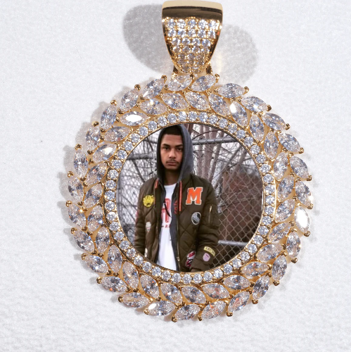Large 3D Wheat Ear Custom Picture Pendant