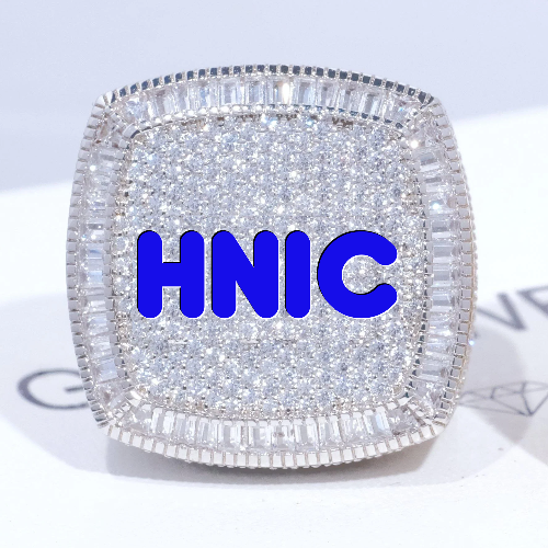 CUSTOM LETTER 3D ICED RING