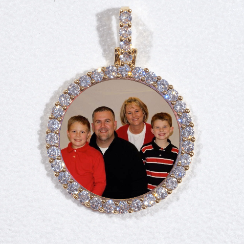 3D CIRCLE CUSTOM PICTURE PENDANT SMALL SIZE