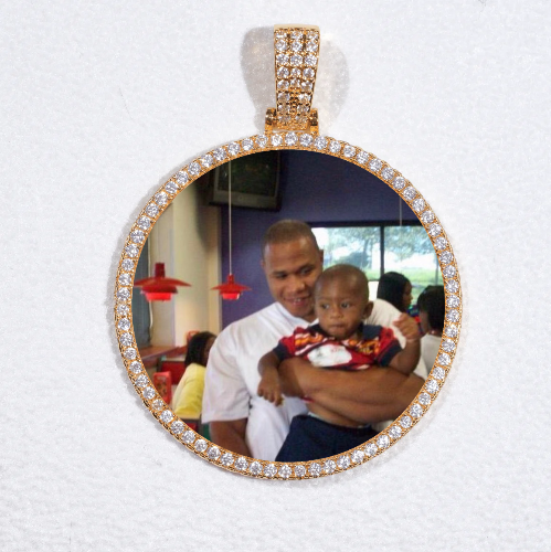 MEDIUM 3D CIRCLE CUSTOM PICTURE PENDANT