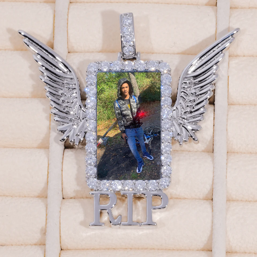 RIP WING 3D CUSTOM PICTURE PENDANT