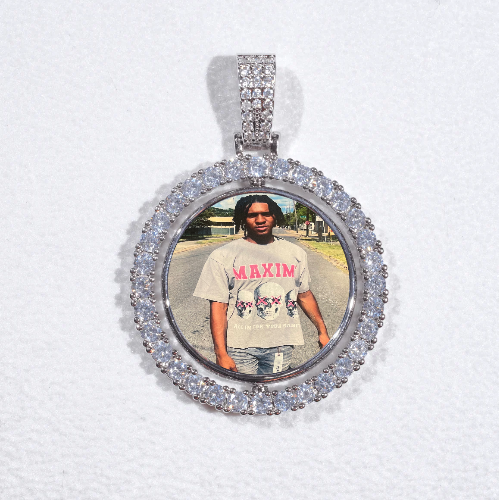 3D Spinning 2-Faced Custom Picture Pendant