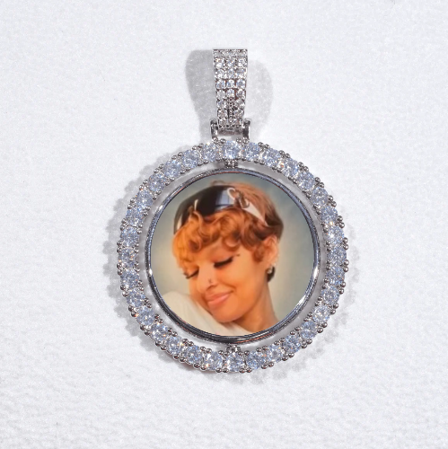 3D Spinning 2-Faced Custom Picture Pendant