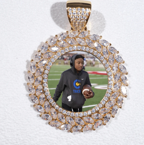 Large 3D Wheat Ear Custom Picture Pendant