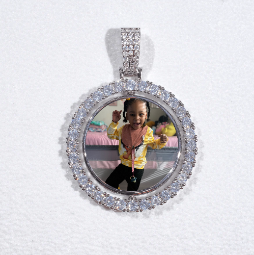 3D Spinning 2-Faced Custom Picture Pendant