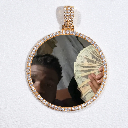 MEDIUM 3D CIRCLE CUSTOM PICTURE PENDANT