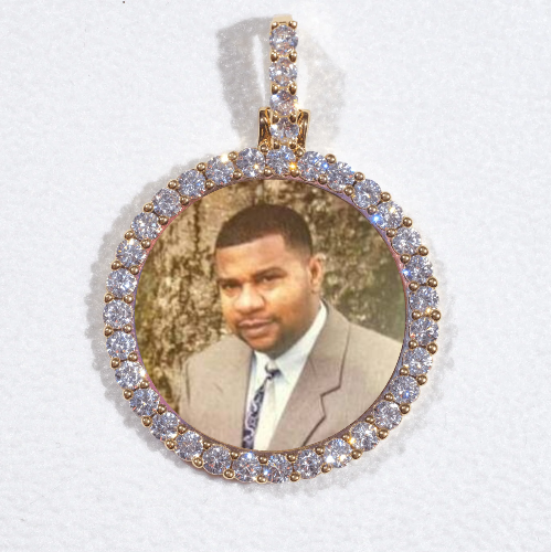 3D CIRCLE CUSTOM PICTURE PENDANT SMALL SIZE
