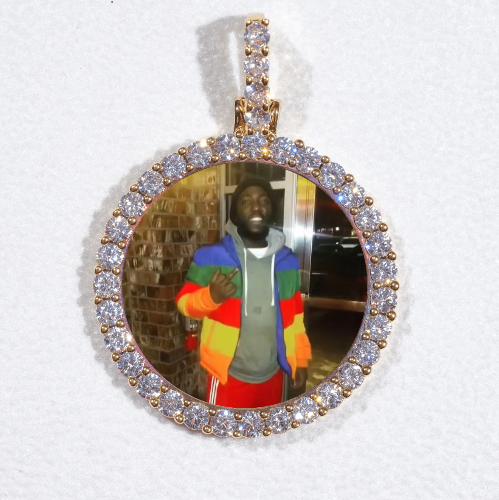 3D CIRCLE CUSTOM PICTURE PENDANT SMALL SIZE