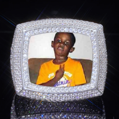 3D CUSTOM PICTURE ICED RING