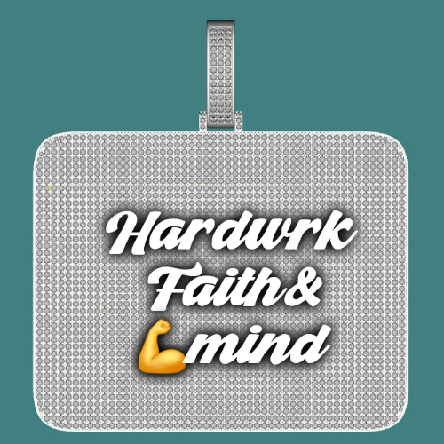CUSTOM LETTER NECKLACE 3D BIG SQUARE