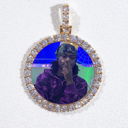 3D CIRCLE CUSTOM PICTURE PENDANT SMALL SIZE