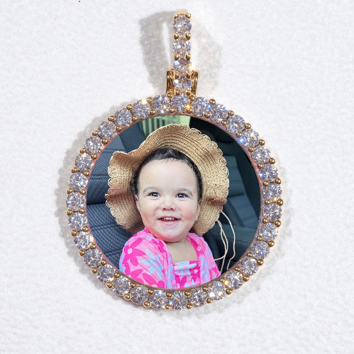 3D CIRCLE CUSTOM PICTURE PENDANT SMALL SIZE