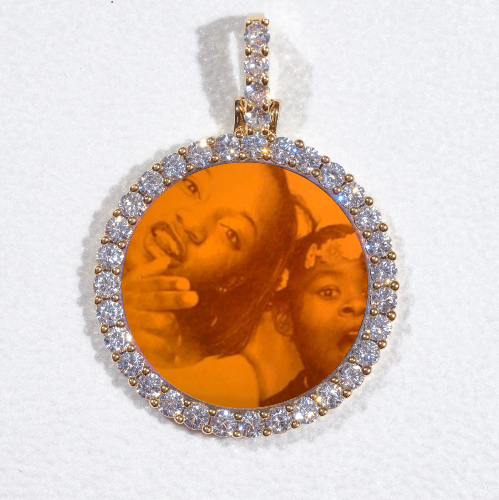 3D CIRCLE CUSTOM PICTURE PENDANT SMALL SIZE