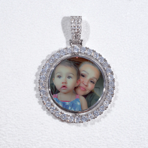 3D Spinning 2-Faced Custom Picture Pendant