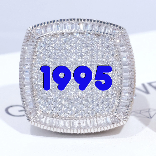 CUSTOM LETTER 3D ICED RING