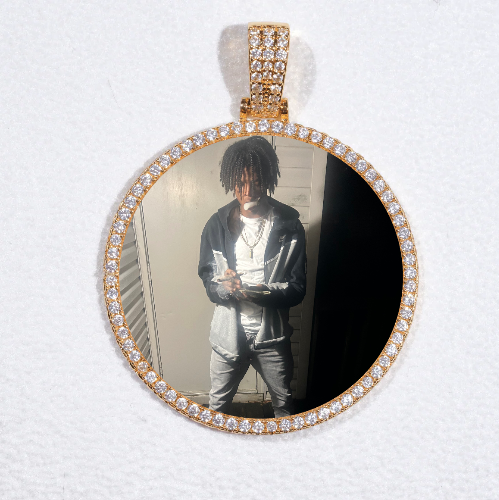 MEDIUM 3D CIRCLE CUSTOM PICTURE PENDANT