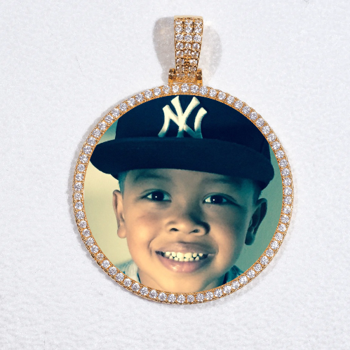 MEDIUM 3D CIRCLE CUSTOM PICTURE PENDANT