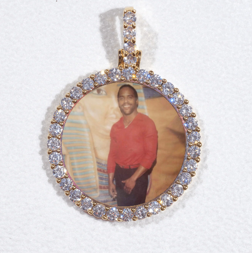3D CIRCLE CUSTOM PICTURE PENDANT SMALL SIZE