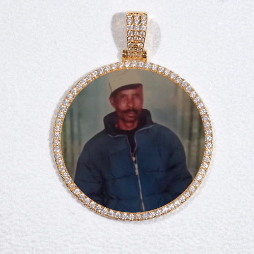 MEDIUM 3D CIRCLE CUSTOM PICTURE PENDANT